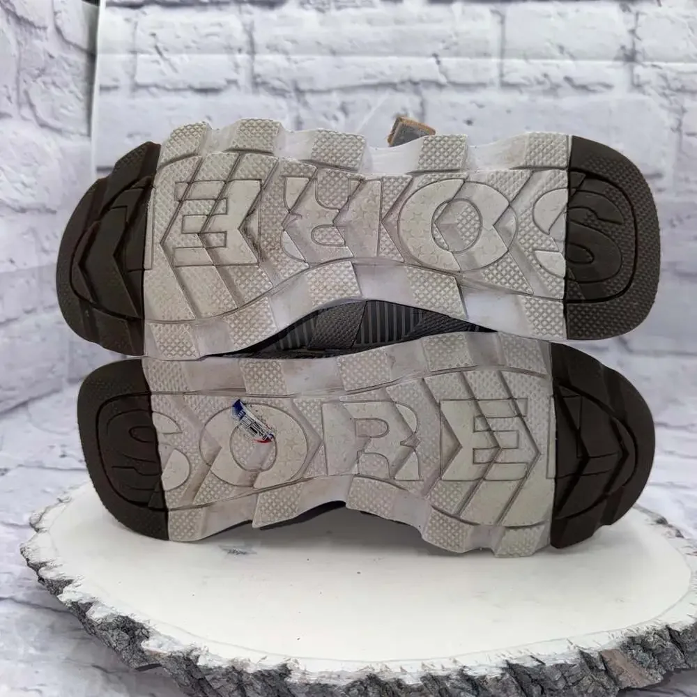 SOREL Kinetic Lite Strap Sneakers Gray White Suede Women’s Size 8 Shoes
